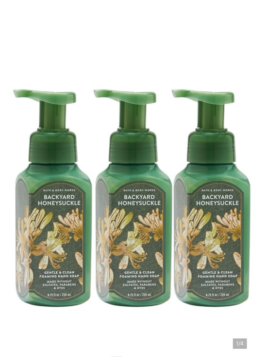 Bath & Body Works Other - NEW 3X Bath & Body Works BACKYARD HONEYSUCKLE Foam Hand Soap Collection Bundle